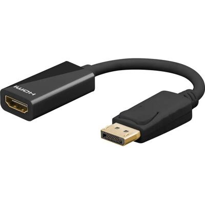 Goobay 75269 adapter kabla wideo - 0,1 m DisplayPort HDMI Czarny Goobay 75269 adapter kabla wideo - 0,1 m DisplayPort HDMI Czarny