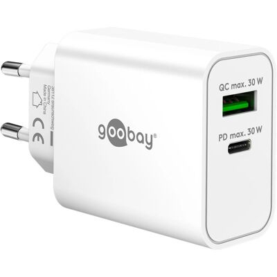 Goobay 75336 Weiß Dual USB-C PD Ladegerät Goobay 75336 Weiß Dual USB-C PD Ladegerät