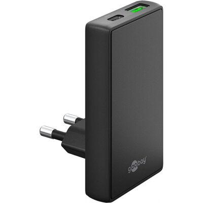 Chargeur Universel Goobay 75719 45W USB-C PD - Prise Murale Plate 90° Chargeur Universel Goobay 75719 45W USB-C PD - Prise Murale Plate 90°
