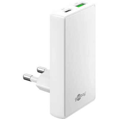 Chargeur rapide double USB-C Goobay 75720 - Blanc - Chargeur de téléphone - Publicité Chargeur rapide double USB-C Goobay 75720 - Blanc - Chargeur de téléphone - Publicité