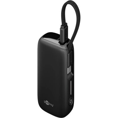 Goobay 76250 powerbank - Lithium Polymer 5000 mAh - Zwart Goobay 76250 powerbank - Lithium Polymer 5000 mAh - Zwart