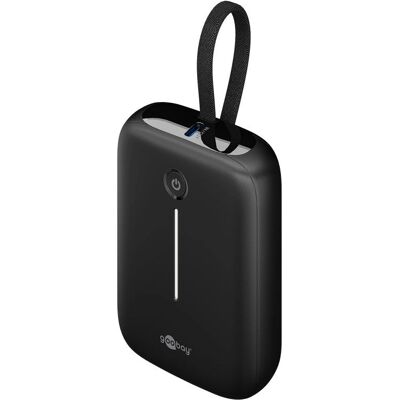 Goobay 76251 Powerbank Lithium Polymer 10.000 mAh Schwarz - Powerbank Goobay 76251 Powerbank Lithium Polymer 10.000 mAh Schwarz - Powerbank