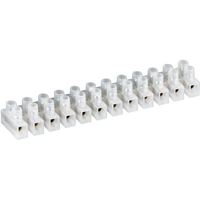 Goobay 77007 Barra de conexión - 12 polos, Blanco, 6mm Goobay 77007 Barra de conexión - 12 polos, Blanco, 6mm