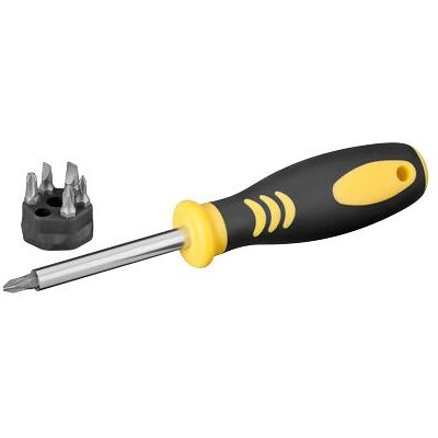 Fixpoint 77095 Tournevis multi-embouts - Publicité Fixpoint 77095 Tournevis multi-embouts - Publicité