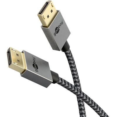 Goobay 77444 DisplayPort Cable - 8K 120Hz Ultra-slim - Black Goobay 77444 DisplayPort Cable - 8K 120Hz Ultra-slim - Black