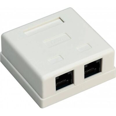 Goobay 77633 Steckdosen-Box RJ45 Weiß - Steckdosen & Wandplatten Goobay 77633 Steckdosen-Box RJ45 Weiß - Steckdosen & Wandplatten