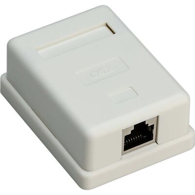 Goobay 77634 Wandmontage RJ45 Netzwerkkastning - Weiß Goobay 77634 Wandmontage RJ45 Netzwerkkastning - Weiß