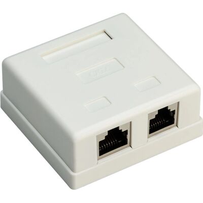 Goobay 77635 ulostulokoputki RJ-45 valkoinen - Ulostulokotelo Goobay 77635 ulostulokoputki RJ-45 valkoinen - Ulostulokotelo