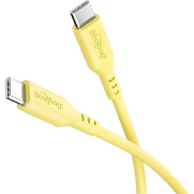 Goobay 77742 Câble USB - USB-C Jaune 1,5 m - Publicité Goobay 77742 Câble USB - USB-C Jaune 1,5 m - Publicité