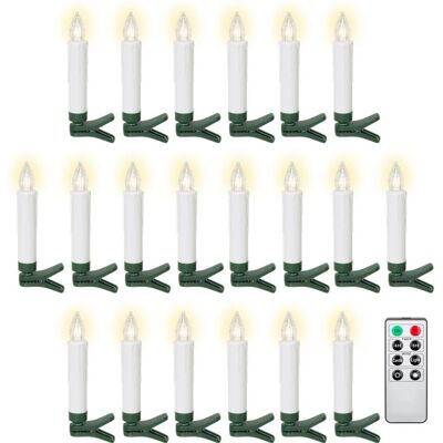 Goobay 77754 Décoration LED - Ensemble de bougies pour arbre de Noël - Publicité Goobay 77754 Décoration LED - Ensemble de bougies pour arbre de Noël - Publicité
