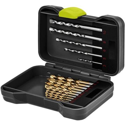 Goobay 77848 Drill Bit Set - Metal and Stone, 17 pcs Goobay 77848 Drill Bit Set - Metal and Stone, 17 pcs