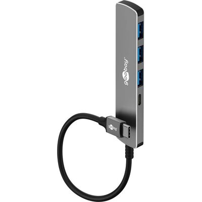Goobay 79158 USB-C Hub - 4 Ports - Grey Goobay 79158 USB-C Hub - 4 Ports - Grey