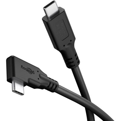 Goobay 79430 USB-Kabel - 1m, Schwarz, USB-C, USB4, 90° Goobay 79430 USB-Kabel - 1m, Schwarz, USB-C, USB4, 90°