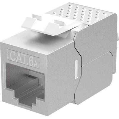 Module Keystone RJ45 CAT 6A - Argent - Publicité Module Keystone RJ45 CAT 6A - Argent - Publicité