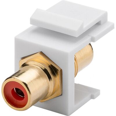 Goobay 79669 Keystone Modul - RCA Female Anschlüsse Goobay 79669 Keystone Modul - RCA Female Anschlüsse