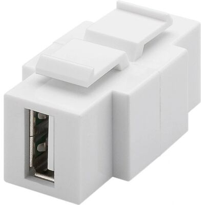 Goobay 79930 USB Keystone-Modul - Weiß - USB A till B - Netzwerkzubehör Goobay 79930 USB Keystone-Modul - Weiß - USB A till B - Netzwerkzubehör