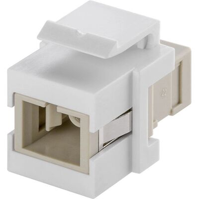 Goobay 80017 Keystone modul pro optická vlákna - SC-Simplex, bílý Goobay 80017 Keystone modul pro optická vlákna - SC-Simplex, bílý
