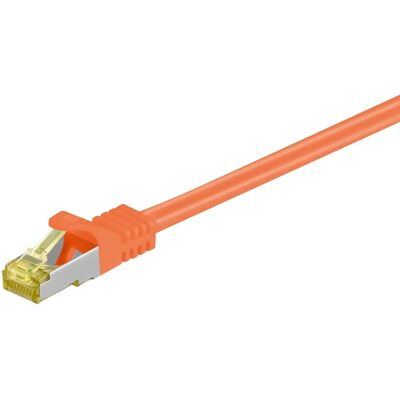 Goobay 91588 Netværkskabel - Orange - 1m - Cat7 S/FTP Goobay 91588 Netværkskabel - Orange - 1m - Cat7 S/FTP