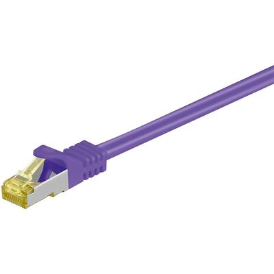 Câble réseau CAT7 15m Violet S/FTP Goobay - Publicité Câble réseau CAT7 15m Violet S/FTP Goobay - Publicité