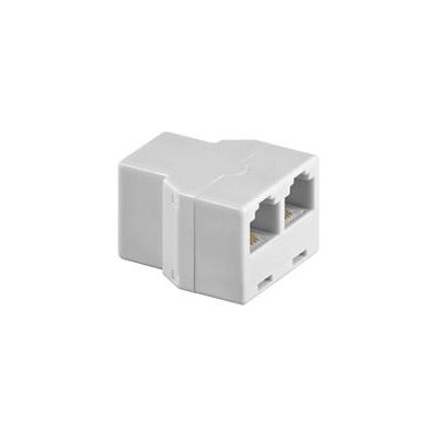 Adaptador RJ-11 Wentronic - 2x RJ-11 Branco - Adaptador Adaptador RJ-11 Wentronic - 2x RJ-11 Branco - Adaptador