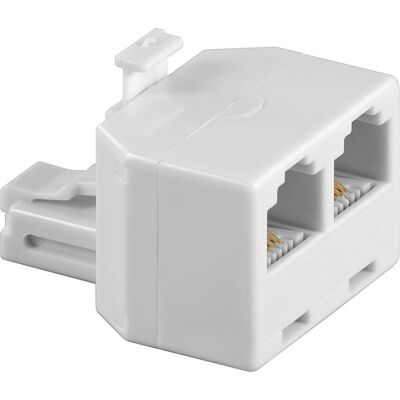 Moduł Goobay 93050 - Adapter RJ11 - Biały Moduł Goobay 93050 - Adapter RJ11 - Biały