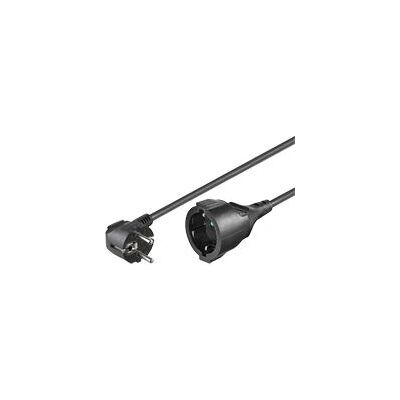 Goobay NK 117 S-500 Verlengkabel - 5m, Zwart, Type F Goobay NK 117 S-500 Verlengkabel - 5m, Zwart, Type F