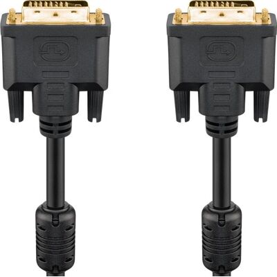 Goobay 93112 DVI-kaapeli - 5m - Musta Goobay 93112 DVI-kaapeli - 5m - Musta