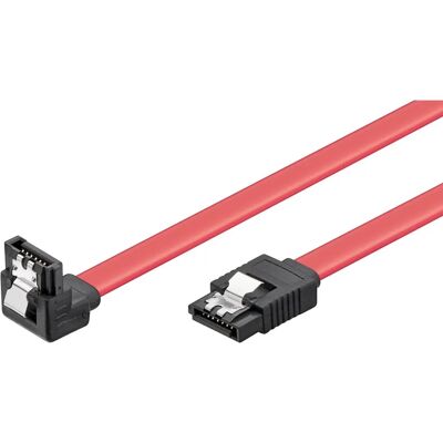 Goobay 93116 SATA Cable - 7-pin, 0.5m, Red, Locking, SATA II Goobay 93116 SATA Cable - 7-pin, 0.5m, Red, Locking, SATA II