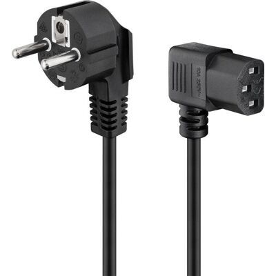 Goobay 93119 Voedingskabel - IEC C13, Type F, 5m, Zwart Goobay 93119 Voedingskabel - IEC C13, Type F, 5m, Zwart