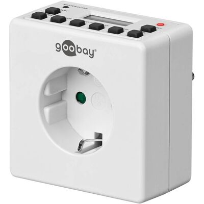 Goobay Digital Veckotimer - Kompakt inomhusveckotimer - 8 program Goobay Digital Veckotimer - Kompakt inomhusveckotimer - 8 program