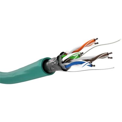 Kabel sieciowy Goobay 93267 Cat5e F/UTP - 100m Zielony Kabel sieciowy Goobay 93267 Cat5e F/UTP - 100m Zielony