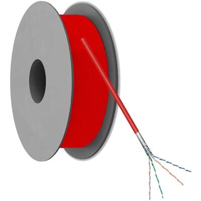 Allteq 93269 - Cavo di rete Cat5e F/UTP 100m - Rosso Allteq 93269 - Cavo di rete Cat5e F/UTP 100m - Rosso