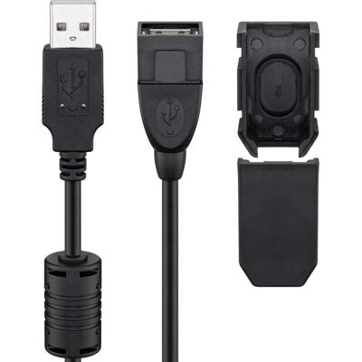 Goobay USB Extension Cable 2m - Black - USB 2.0 Goobay USB Extension Cable 2m - Black - USB 2.0