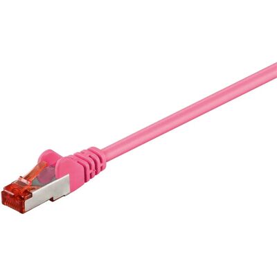 Goobay 93443 Netzwerkkabel - Magenta, 7,5 m, S/FTP, Cat6 Goobay 93443 Netzwerkkabel - Magenta, 7,5 m, S/FTP, Cat6