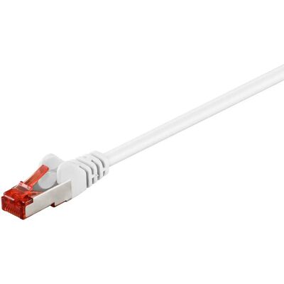 Goobay 93511 Verkkokuitu - 15m S/FTP CAT6 CU Valkoinen Goobay 93511 Verkkokuitu - 15m S/FTP CAT6 CU Valkoinen