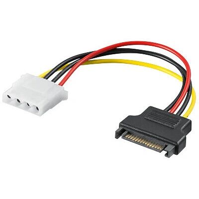 Goobay 93634 Virtajohto - Monivärinen SATA-Molex Goobay 93634 Virtajohto - Monivärinen SATA-Molex