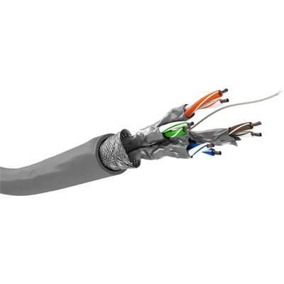 Kabel sieciowy Goobay 93953 - S/FTP Szary - 100m Kabel sieciowy Goobay 93953 - S/FTP Szary - 100m