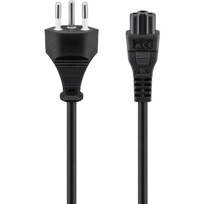 Cavo di alimentazione Goobay 93960 - IEC C5, 1,8 m, Nero Cavo di alimentazione Goobay 93960 - IEC C5, 1,8 m, Nero