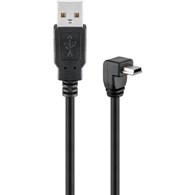 Goobay USB-kaapeli - 1,8 m - Musta - USB 2.0 - Mini-B Goobay USB-kaapeli - 1,8 m - Musta - USB 2.0 - Mini-B