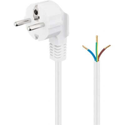 Goobay Stromkabel F Stecker 1,5m Weiß Goobay Stromkabel F Stecker 1,5m Weiß