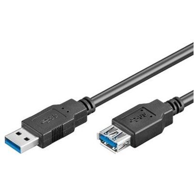 Kabel USB Goobay 93998 - 1,8 m Czarny - Rozszerzenie USB 3.0 Kabel USB Goobay 93998 - 1,8 m Czarny - Rozszerzenie USB 3.0