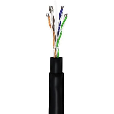 Goobay nätverkskabel - 100 M, UTP, Cat 6 - Inomhus/Ute - Svart Goobay nätverkskabel - 100 M, UTP, Cat 6 - Inomhus/Ute - Svart