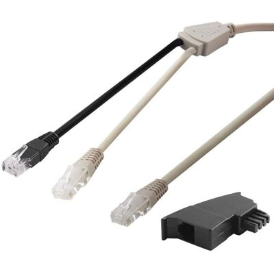 Goobay 95286 Network Cable - U/FTP, 3m, Black/Grey Goobay 95286 Network Cable - U/FTP, 3m, Black/Grey