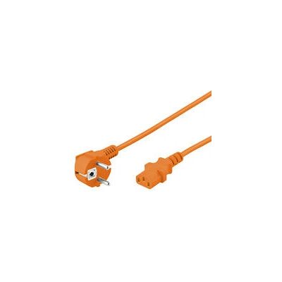 Câble d'alimentation MICROCONNECT 2m - IEC C13 - Orange - Publicité Câble d'alimentation MICROCONNECT 2m - IEC C13 - Orange - Publicité