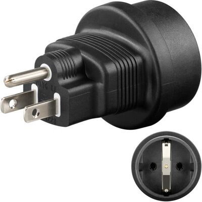 Goobay Microconnect PETRAVEL3 Netzadapter - Typ F Schwarz Goobay Microconnect PETRAVEL3 Netzadapter - Typ F Schwarz