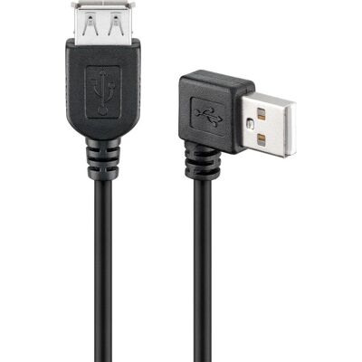Cavo USB Goobay 93593 - Nero - USB 2.0, 0.15m, Angolato 90° Cavo USB Goobay 93593 - Nero - USB 2.0, 0.15m, Angolato 90°