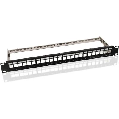 Goobay 95743 Patch Panel 24 Portů - Montáž v racku sítě Goobay 95743 Patch Panel 24 Portů - Montáž v racku sítě