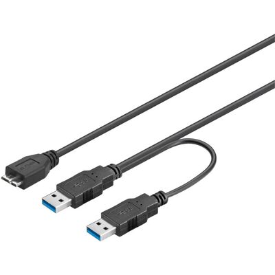 Goobay 95746 USB-kaapeli - USB 3.2 Gen 1 - 0,3 m - Musta Goobay 95746 USB-kaapeli - USB 3.2 Gen 1 - 0,3 m - Musta