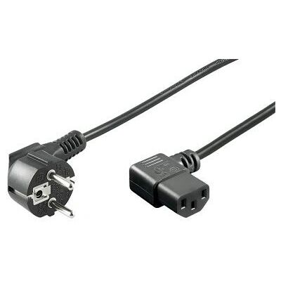 Goobay Stromkabel - 3m Schwarz IEC C13 Schuko F Typ Stecker Goobay Stromkabel - 3m Schwarz IEC C13 Schuko F Typ Stecker
