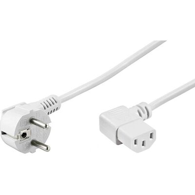 Goobay 96043 Voedingskabel - 1,5m, Wit, C13-connector Goobay 96043 Voedingskabel - 1,5m, Wit, C13-connector
